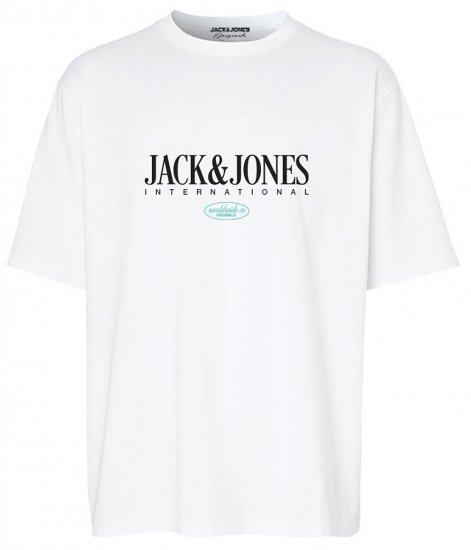 Jack & Jones JORLUCCA T-Shirt Bright White - T-shirts - Grote Maten T-shirts Heren