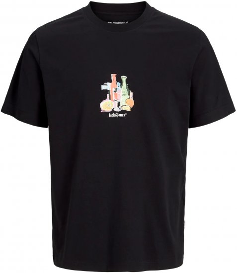 Jack & Jones Varenna Crew Neck T-Shirt Black - T-shirts - Grote Maten T-shirts Heren
