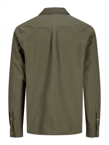 Jack & Jones Tristan Overshirt kaki - Overhemden - Overhemden Grote Maten Heren