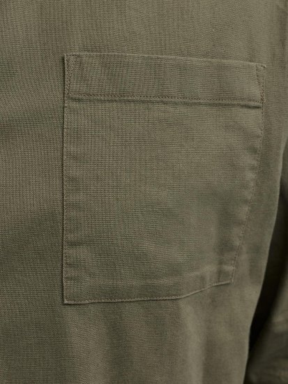 Jack & Jones Tristan Overshirt kaki - Overhemden - Overhemden Grote Maten Heren