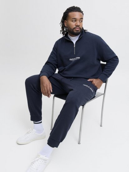Jack & Jones Vesterbro trainingspak navyblauw - Sweaters & hoodies - Sweaters & Hoodies Grote Maten Heren
