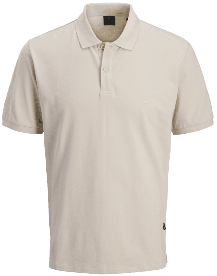 Jack & Jones Weston Polo Lichtbeige - Polo shirts - Grote Maten Poloshirts Heren