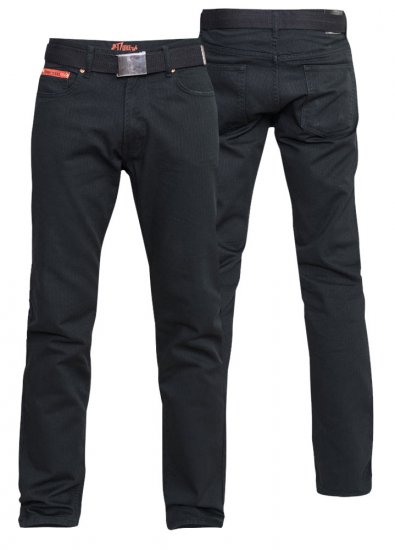 Duke Mario Bedford cord-pants Black TALL SIZES - HERENKLEDING MT-6XLT - Tall Kleding Heren