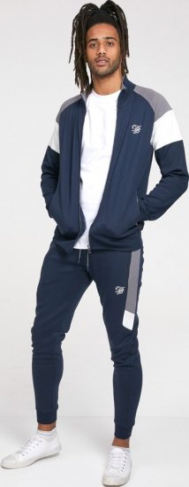 D555 JEFFREY Couture Zip Through Sweatshirt Navy - Sweaters & hoodies - Sweaters & Hoodies Grote Maten Heren