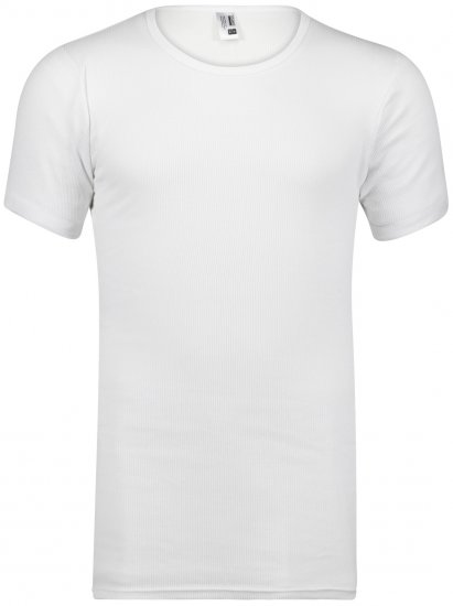 Adamo Prestige Double Ribbed Under-T-shirt White - Ondergoed & zwem - Grote Maten Ondergoed Heren