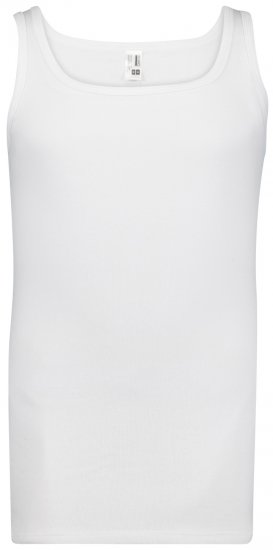 Adamo Royal Fine Ribbed Undershirt White - Ondergoed & zwem - Grote Maten Ondergoed Heren