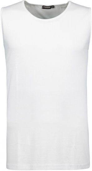 Adamo Rod Comfort Fit Tank Top White - T-shirts - Grote Maten T-shirts Heren