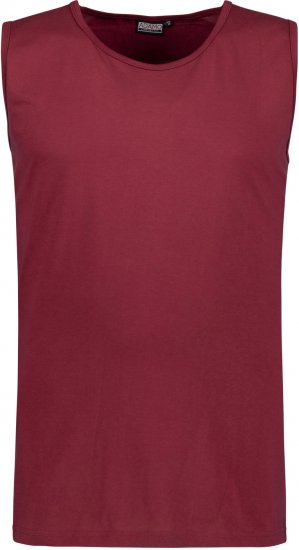 Adamo Rod Comfort Fit Tank Top Wine - T-shirts - Grote Maten T-shirts Heren