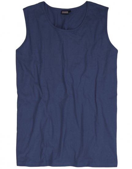 Adamo Rod Comfort Fit Tank Top Denim Blue - T-shirts - Grote Maten T-shirts Heren