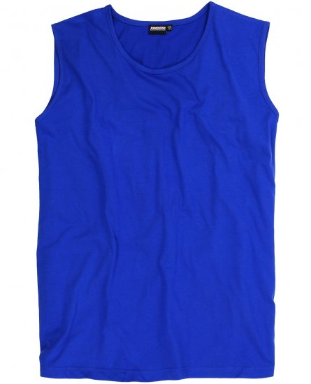 Adamo Rod Comfort Fit Tank Top Royal Blue - T-shirts - Grote Maten T-shirts Heren