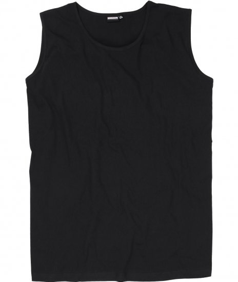 Adamo Rod Comfort Fit Tank Top Black - T-shirts - Grote Maten T-shirts Heren