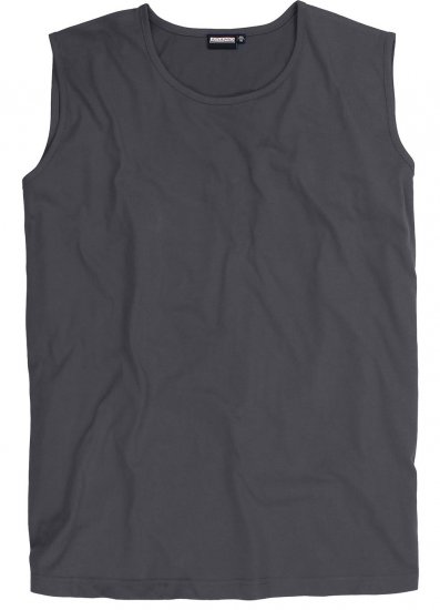 Adamo Rod Comfort Fit Tank Top Charcoal - T-shirts - Grote Maten T-shirts Heren