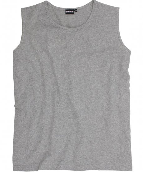 Adamo Rod Comfort Fit Tank Top Grey - T-shirts - Grote Maten T-shirts Heren