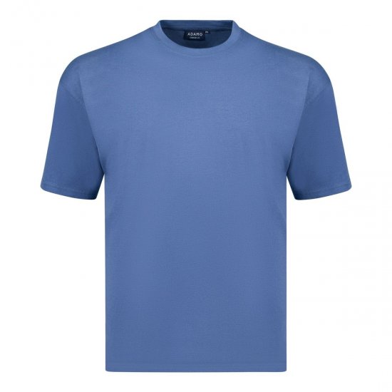 Adamo 129420 T-shirt 2-pack Denimblauw - T-shirts - Grote Maten T-shirts Heren