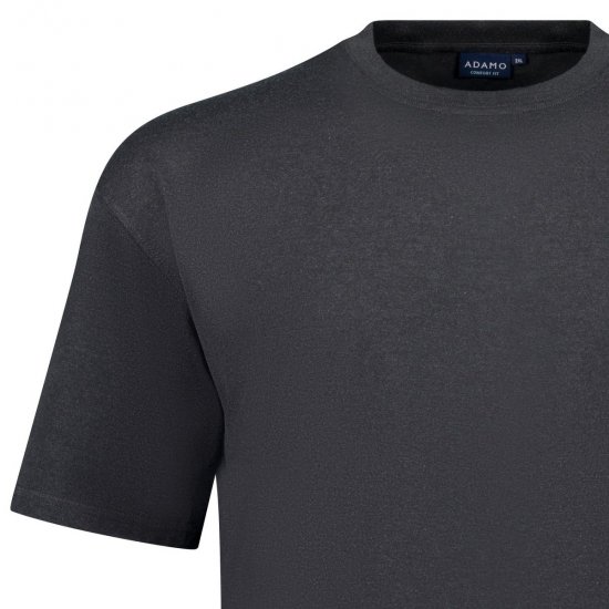 Adamo 129420 T-shirt 2-pack Donkergrijs melange - T-shirts - Grote Maten T-shirts Heren
