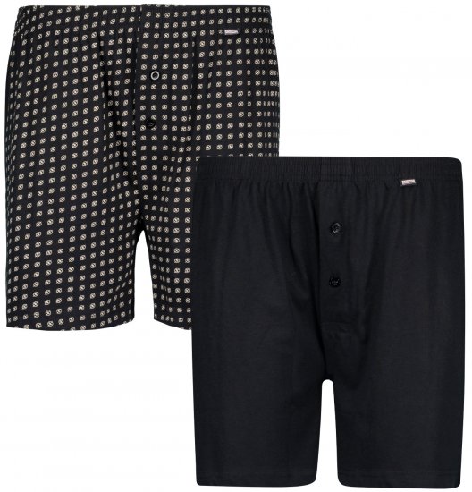 Adamo Dean Boxershorts 2-pack Black - Ondergoed & Zwem - Grote Maten Ondergoed Heren