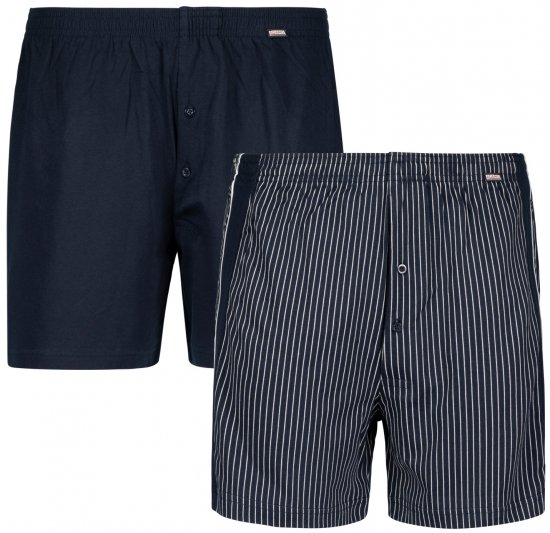 Adamo David Boxershorts 2-pack Navy - Ondergoed & Zwem - Grote Maten Ondergoed Heren