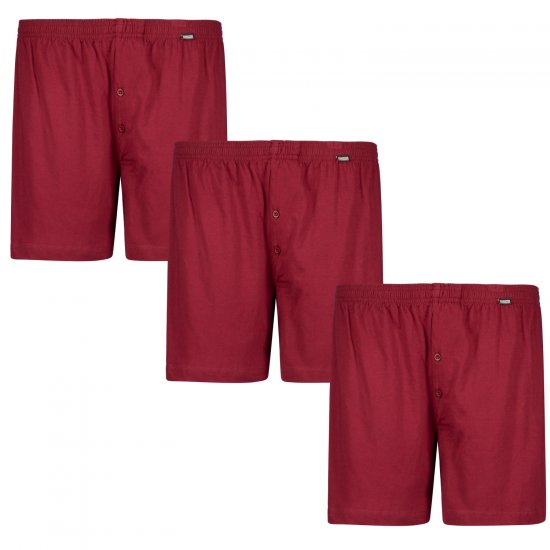Adamo James Boxershorts 3-pack Burgundy - Ondergoed & zwem - Grote Maten Ondergoed Heren