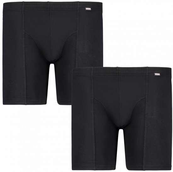 Adamo Jim Boxer shorts 2-pack Black - Ondergoed & zwem - Grote Maten Ondergoed Heren