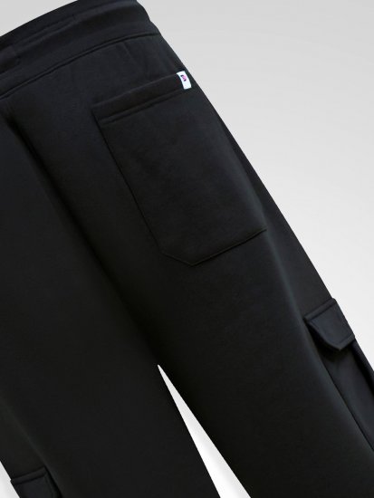 D555 Dexter 1 Cargo Jogger With Bear Embroidery TALL Zwart - TALL joggingbroeken - TALL joggingbroeken met extra beenlengte