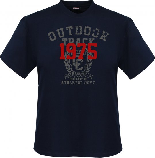 Adamo Outdoor track Comfort fit T-shirt Navy - T-shirts - Grote Maten T-shirts Heren