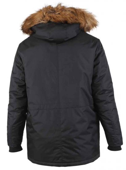 D555 Lovett Parka Black - Jassen - Grote Maten Herenjassen