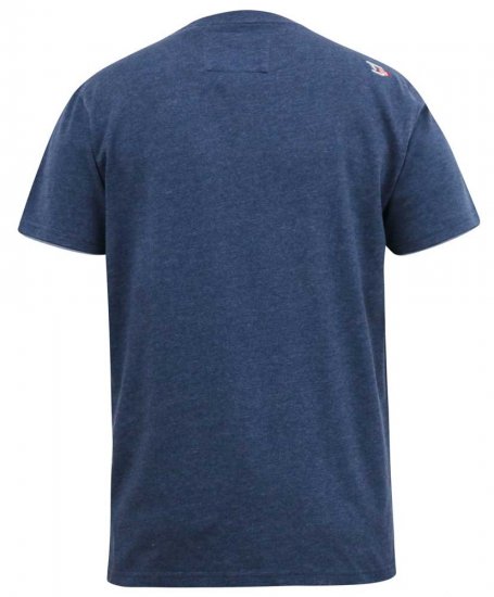 D555 ALFRED 2-Pack Brand Carrier Printed Crew Neck T-Shirts - T-shirts - Grote Maten T-shirts Heren