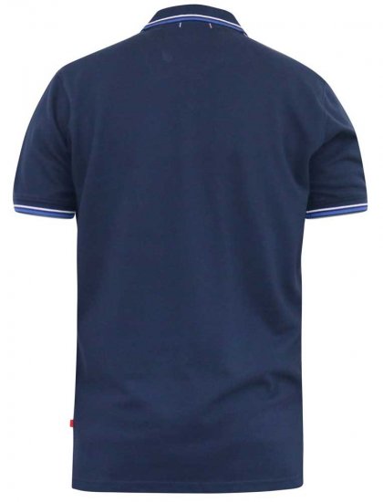 D555 SALFORD 1 Pique Polo Navy - Polo shirts - Grote Maten Poloshirts Heren