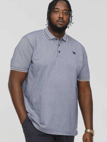 D555 GIBRALTAR Pique Polo Blue - Polo shirts - Grote Maten Poloshirts Heren