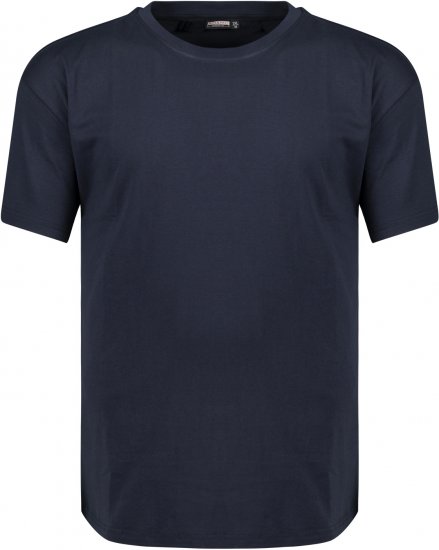 Adamo Bud Regular fit Heavy weight T-shirt Navy - T-shirts - Grote Maten T-shirts Heren