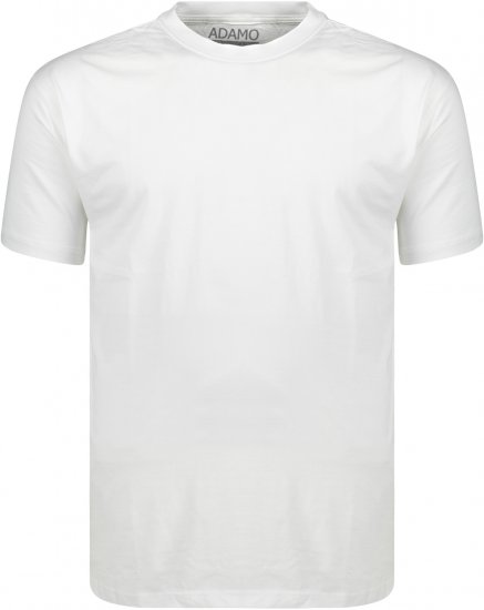 Adamo Kevin Regular fit T-shirt White - T-shirts - Grote Maten T-shirts Heren