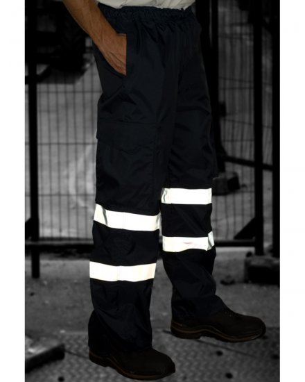 Leo Appledore Cargo Rain pants Navy - Werkkleding - Werkkleding Grote Maten Heren