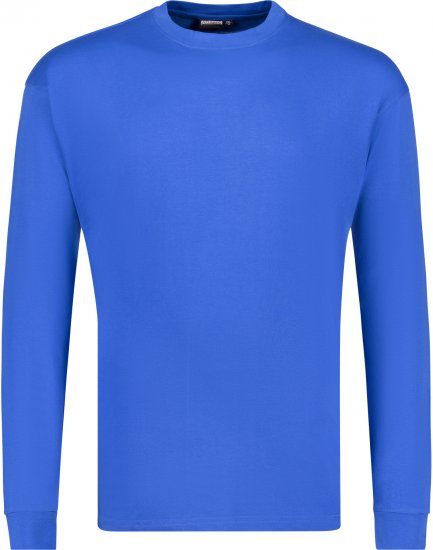 Adamo Floyd Comfort fit Long sleeve T-shirt Royal Blue - T-shirts - Grote Maten T-shirts Heren