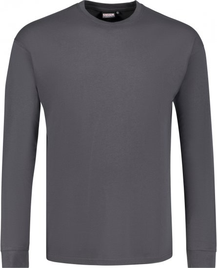 Adamo Floyd Comfort fit Long sleeve T-shirt Charcoal - T-shirts - Grote Maten T-shirts Heren