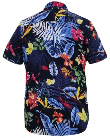 D555 TOBY Multi Colour Hawaiian AO Print Shirt - Overhemden - Overhemden Grote Maten Heren