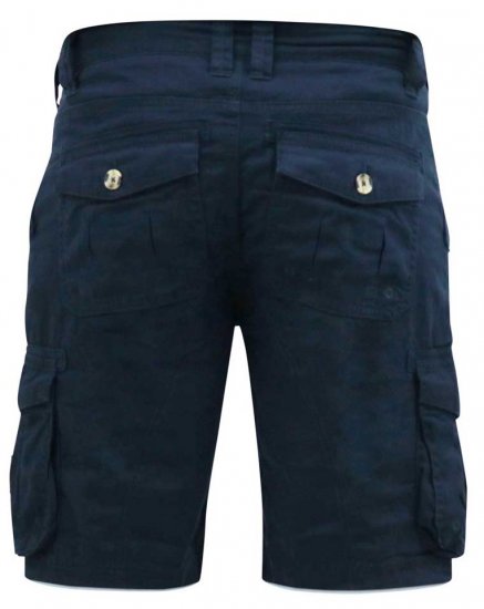 D555 RODNEY Cotton Cargo Shorts Navy - Korte broeken - Grote Maten Korte Broeken Heren