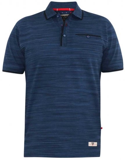 D555 FOXLEY Pique Reno Polo Navy - Polo shirts - Grote Maten Poloshirts Heren