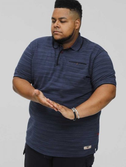 D555 FOXLEY Pique Reno Polo Navy - Polo shirts - Grote Maten Poloshirts Heren