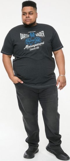 D555 SOLO Official Star Wars Management Consulting Printed T-Shirt Black Reno - T-shirts - Grote Maten T-shirts Heren