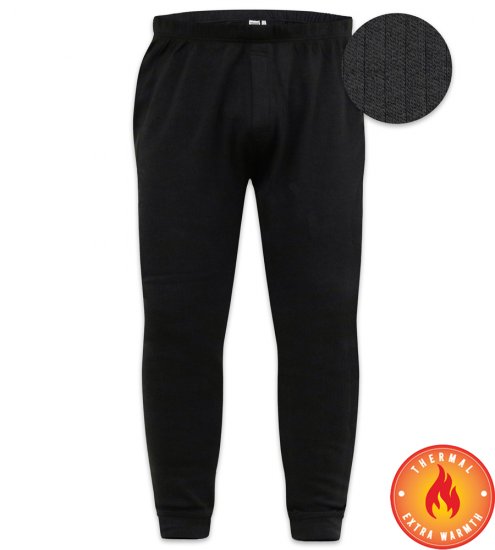 D555 Boston Thermal Long Johns Black - Ondergoed & zwem - Grote Maten Ondergoed Heren