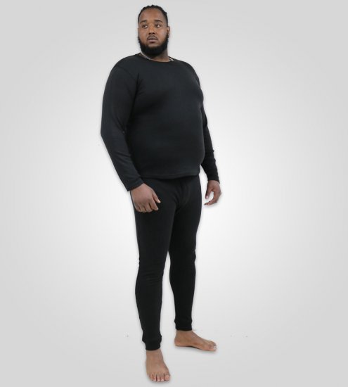 D555 Boston Thermal Long Johns Black - Ondergoed & zwem - Grote Maten Ondergoed Heren