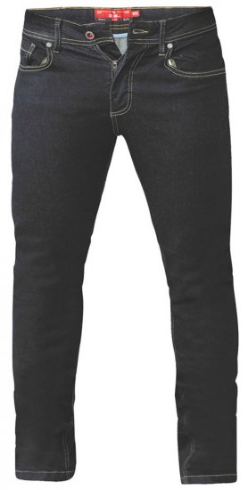 D555 Cedric Tapered Fit Stretch Jeans Indigo TALL SIZES - HERENKLEDING MT-6XLT - Tall Kleding Heren