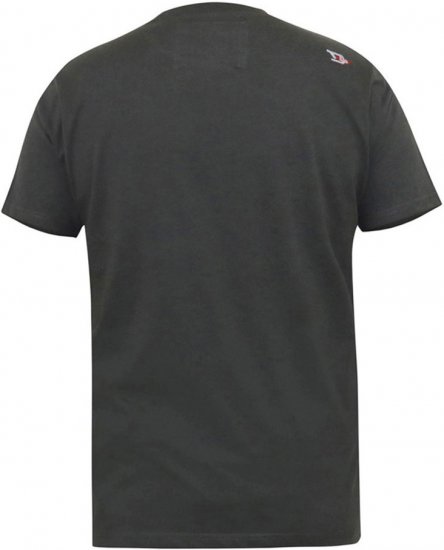 D555 JAIDEN Legends Guitar Printed Crew Neck T-Shirt Khaki - T-shirts - Grote Maten T-shirts Heren