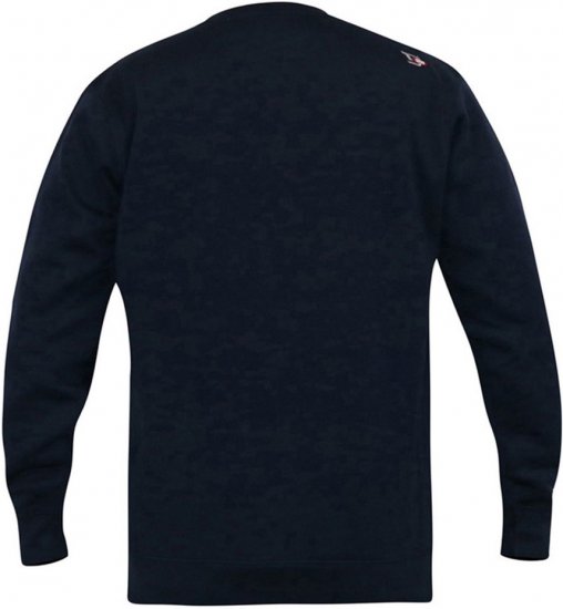 D555 KEYWORTH Authentic Printed Crew Neck Sweatshirt Navy - Sweaters & hoodies - Sweaters & Hoodies Grote Maten Heren