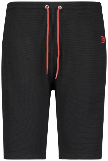 Adamo Marcel Ottoman Sweatshorts Black - Joggingbroeken & shorts - Joggingbroeken & Shorts Heren Grote Maten
