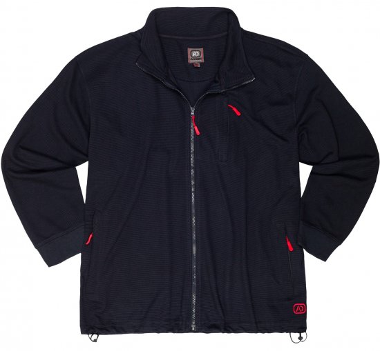 Adamo Max Ottoman Sweatshirt Black - Sweaters & hoodies - Sweaters & Hoodies Grote Maten Heren