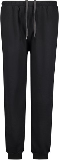 Adamo Athen Sweatpants with Cuffs Black - Joggingbroeken & shorts - Joggingbroeken & Shorts Heren Grote Maten