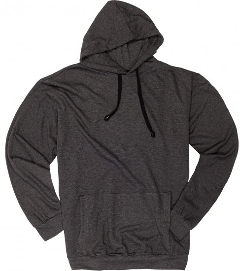 Adamo Athen Hoodie without Zipper Charocal - Sweaters & hoodies - Sweaters & Hoodies Grote Maten Heren