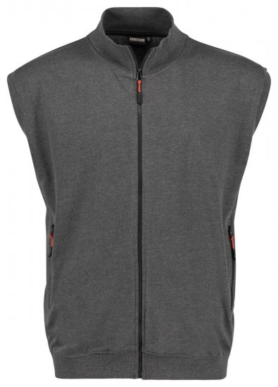 Adamo 159307 Sweatvest zonder mouwen Donkergrijs melange - Sweaters & hoodies - Sweaters & Hoodies Grote Maten Heren