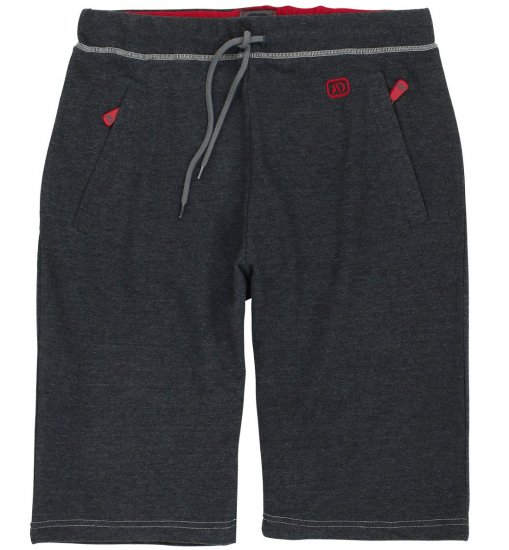 Adamo Moritz Sweatshorts Charcoal - Joggingbroeken & shorts - Joggingbroeken & Shorts Heren Grote Maten